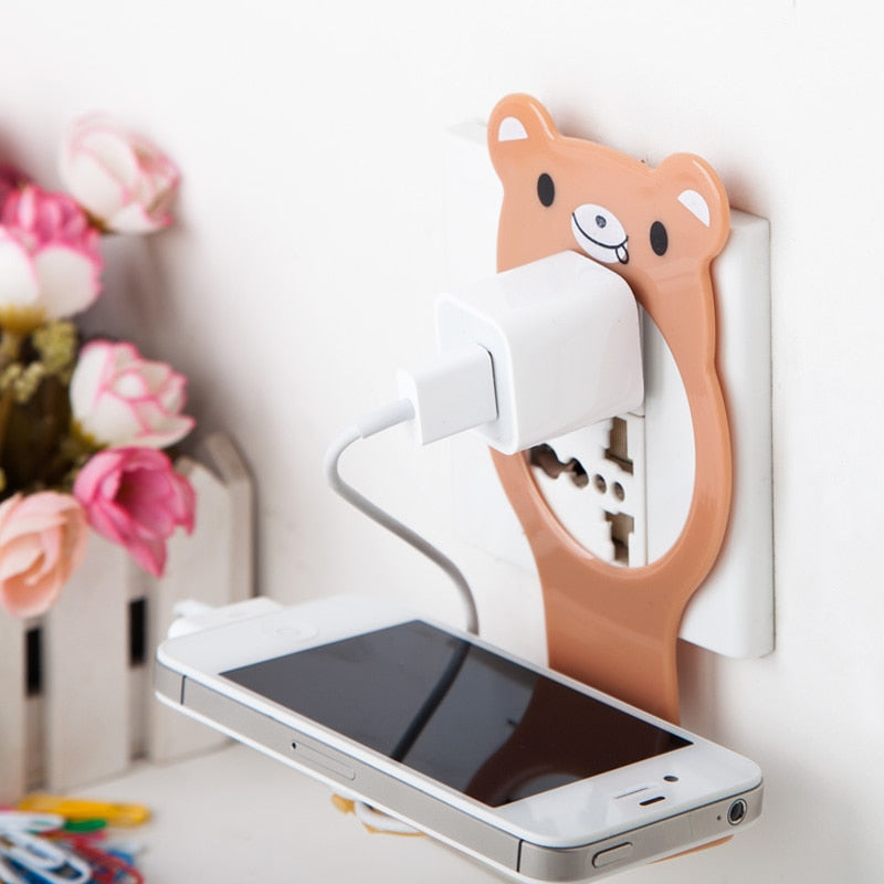 Suporte para Carregador de Celular de Urso Criativo