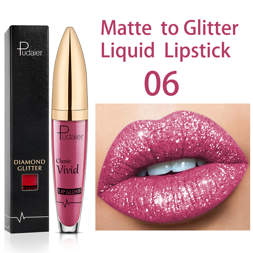 Lipg Gloss Matte Glitter Diamond