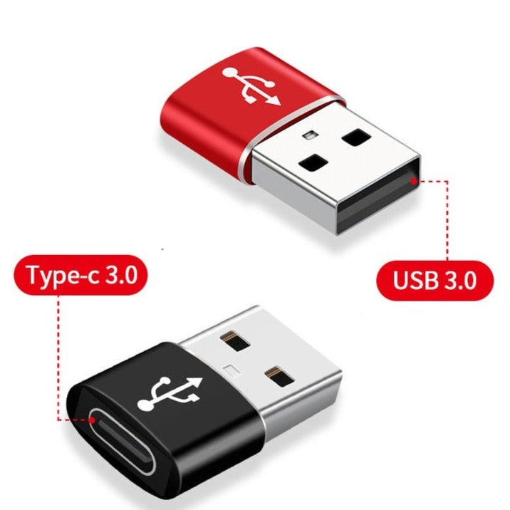 Adaptador Tipo USB Macho para Fêmea, Cabo Conversor de Dados, Macbook, iPhone 11 Pro, 3.0