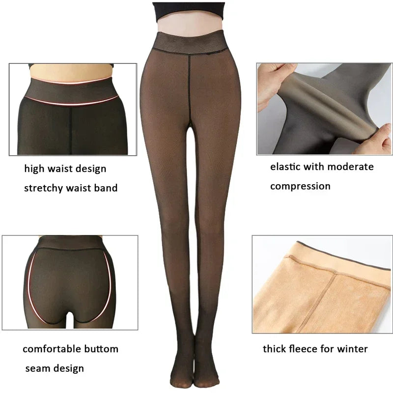 Meias térmicas femininas de lã