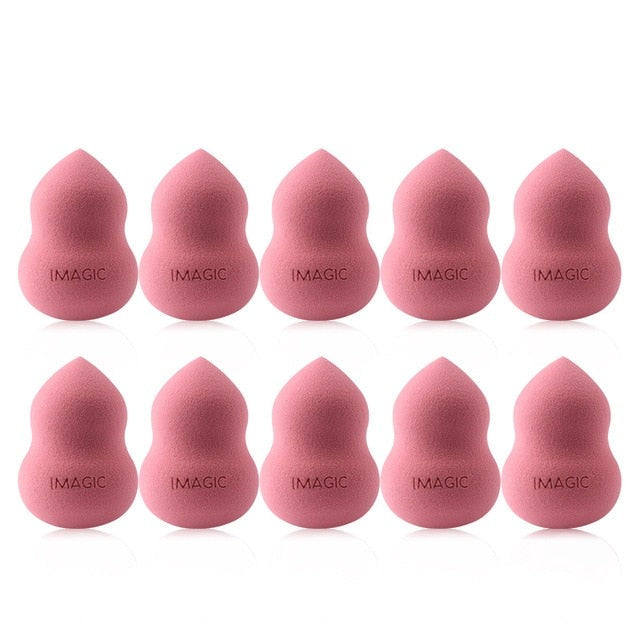 Esponja de Maquiagem Molhada e Seca Puff 10 pcs