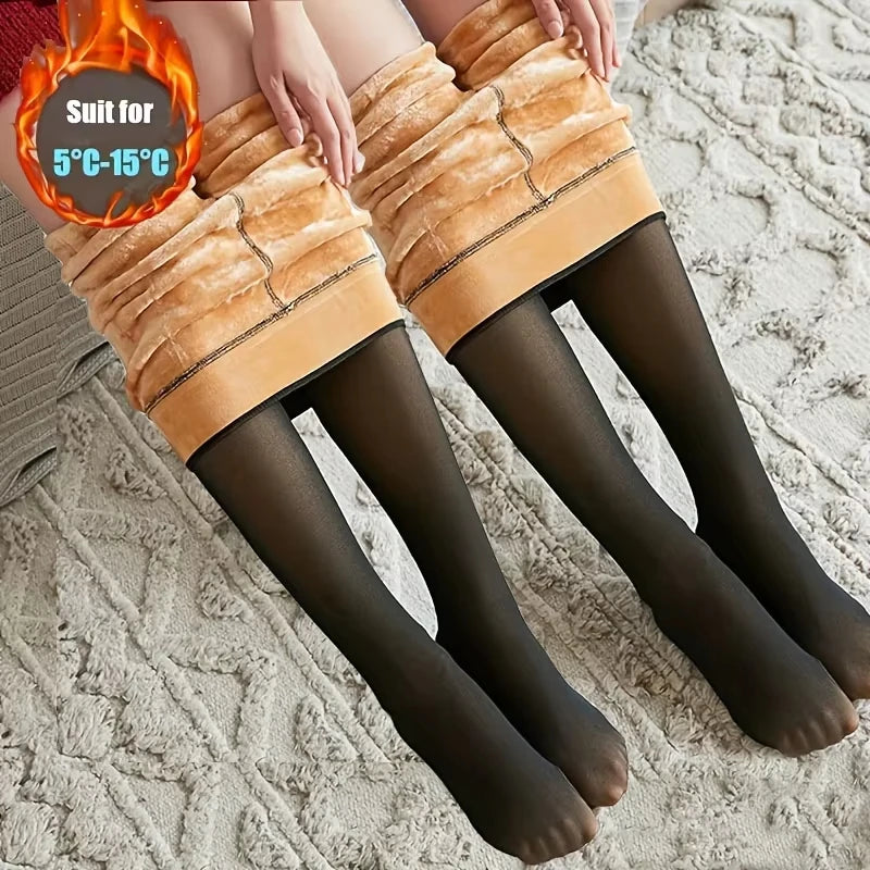 Meias térmicas femininas de lã