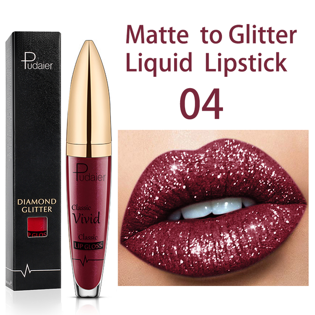 Lipg Gloss Matte Glitter Diamond